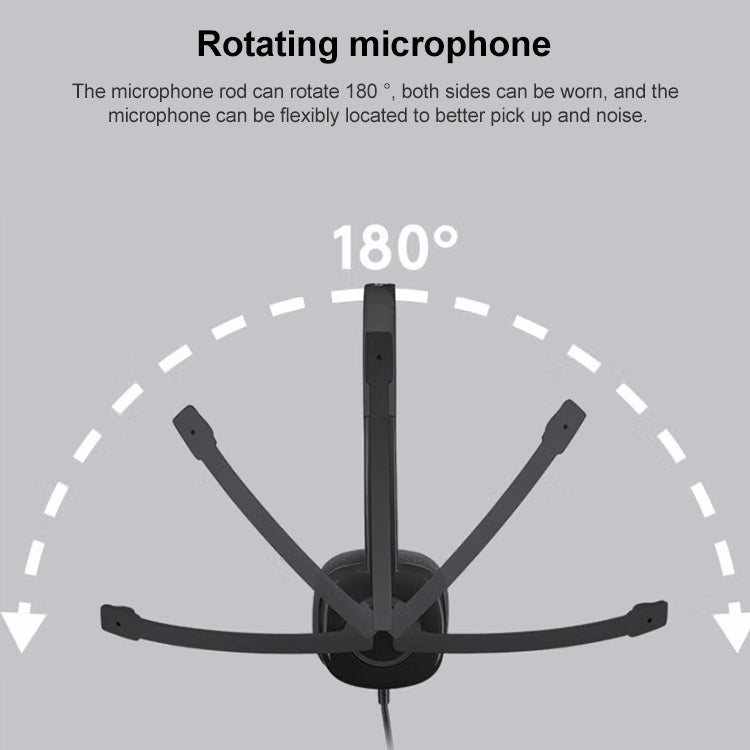 Logitech H151 Wired Headphone Single 3.5mm Earphone Gaming Headset Stereo with MIC