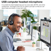 Logitech H390 USB Wired Headset Stereo Headphones with Noise-Cancelling Microphone