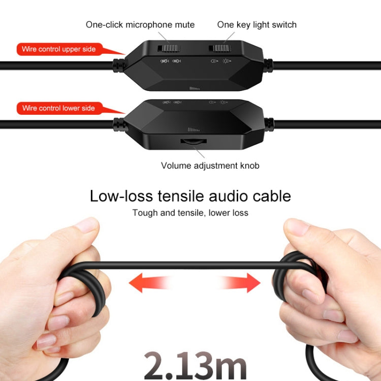 YINDIAO Q2 Head-mounted Wired Gaming Headset with Microphone, Version: Dual 3.5mm + USB(White)