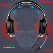 YINDIAO Q2 Head-mounted Wired Gaming Headset with Microphone, Version: Dual 3.5mm + USB(White)