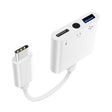 3 in 1 USB-C / Type-C Male to Type-C + USB + 3.5mm Female OTG Adapter - Converter & Adapter by PMC TechLife | Online Shopping South Africa | PMC TechLife | Buy Now Pay Later Mobicred