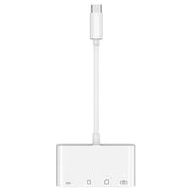 NK108LTC 4 in 1 USB-C Male to SD + TF + USB + Type-C Female Camera Reader