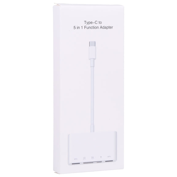 NK-1032TC 5 in 1 USB-C Male to SD / TF / 2xUSB / Type-C Female Adapter