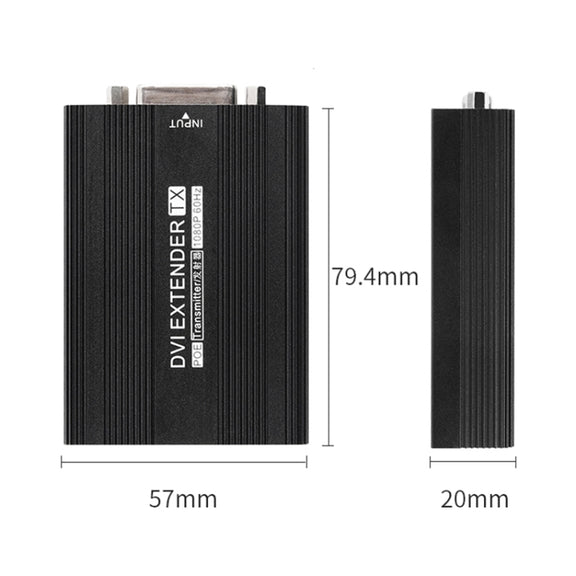Measy DVI1815 DVI Extender Transmitter and Receiver Converter, POE Single Power Supply, Transmission Distance: 150m(US Plug)