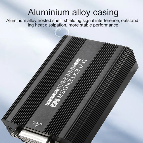 Measy DVI1815 DVI Extender Transmitter and Receiver Converter, POE Single Power Supply, Transmission Distance: 150m(EU Plug)