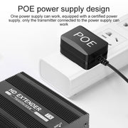 Measy ET1820 HDMI Extender Transmitter and Receiver Converter, POE Single Power Supply, Transmission Distance: 200m(US Plug)