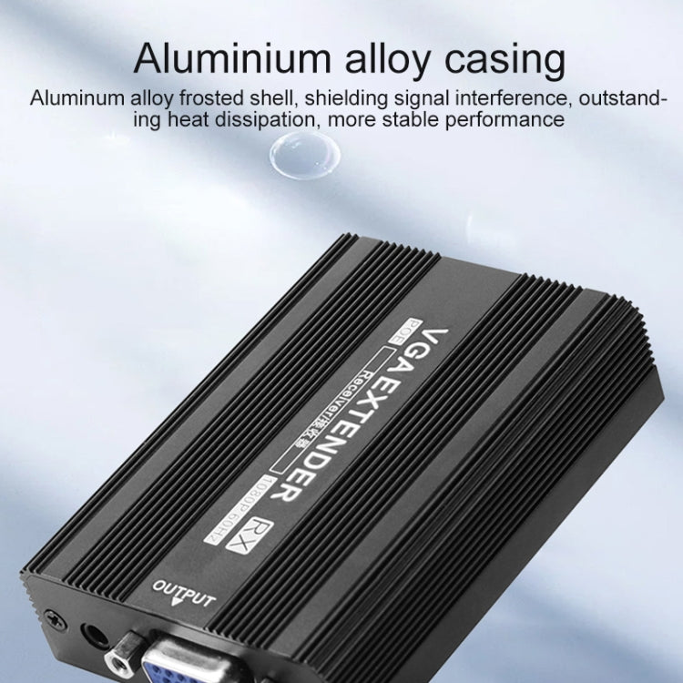 Measy VGA1815 VGA Extender Transmitter and Receiver Converter, POE Single Power Supply, Transmission Distance: 150m(AU Plug)