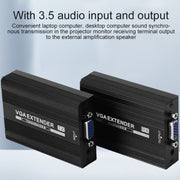 Measy VGA1815 VGA Extender Transmitter and Receiver Converter, POE Single Power Supply, Transmission Distance: 150m(AU Plug)