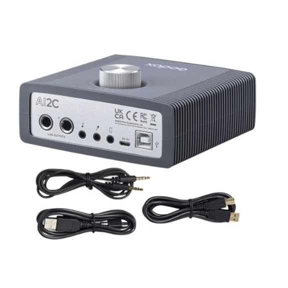 Godox AI2C 2-Channel USB Live Broadcast Sound Card Audio Interface Sound Card