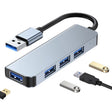 BYL-2013U3 12cm 4 in 1 USB to USB3.0x4 HUB Adapter - USB HUB by PMC TechLife | Online Shopping South Africa | PMC TechLife | Buy Now Pay Later Mobicred
