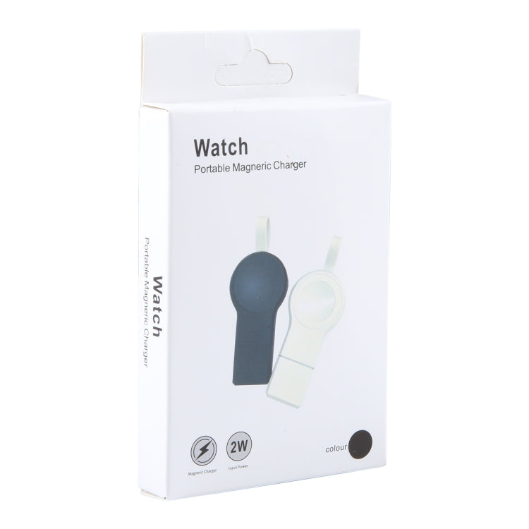 For Apple Watch Series 2W USB Port Portable Magnetic Charger (Black)
