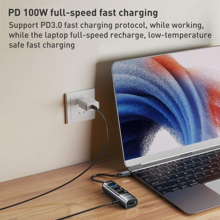 Yesido HB22 5 in 1 USB-C / Type-C Multifunction Docking Station HUB Adapter