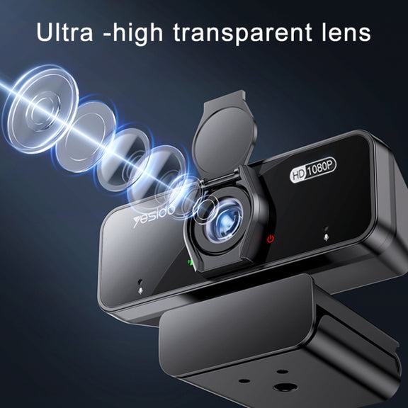 Yesido KM13 1080P 2.0MP USB Webcam, Cable Length 1.5m