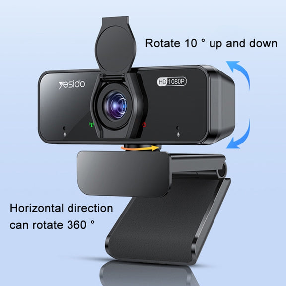 Yesido KM13 1080P 2.0MP USB Webcam, Cable Length 1.5m