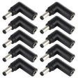 10 PCS 4.5 x 3.0mm Female to 5.5 x 2.1mm Male Plug Elbow Adapter Connector - Universal Power Adapter by PMC TechLife | Online Shopping South Africa | PMC TechLife | Buy Now Pay Later Mobicred