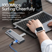 ORICO PW11-10P Type-C / USB-C 10-in-1 5Gbps Multifunction Docking Station (Dark Gray)