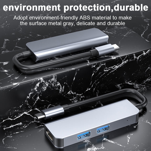 2011N 3 In 1 USB 3.0 x2 + HDMI Multi-function Type-C / USB-C HUB Docking Station