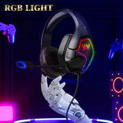 KOTION EACH G3000 3.5mm & USB Plug Stereo RGB Light Gaming Headset with Omni-directional Mic, Cable Length: 1.9m (Black)