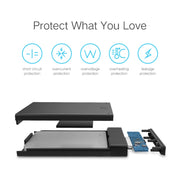 UGREEN US221 HDD Enclosure 2.5 inch SATA to USB 3.0 SSD Adapter Hard Disk Drive Box External HDD Case, Support UASP Protocol