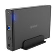 ORICO 7688U3 Vertical Aluminum External Hard Drive Enclosure Storage Case Hard Drive Dock for 3.5 inch SATA HDD(Black) - HDD Enclosure by ORICO | Online Shopping South Africa | PMC TechLife | Buy Now Pay Later Mobicred