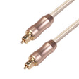 QHG02 SPDIF Toslink Gold-plated Fiber Braided Optic Audio Cable, Length: 5m - Audio Optical Cables by PMC TechLife | Online Shopping South Africa | PMC TechLife | Buy Now Pay Later Mobicred