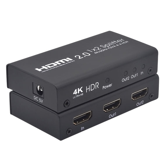 AYS-12V20 HDMI 2.0 1x2 4K Ultra HD Switch Splitter(Black)