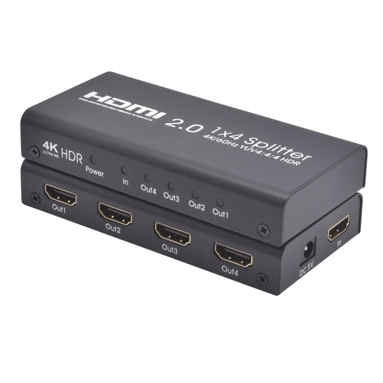 AYS-14V20 HDMI 2.0 1x4 4K Ultra HD Switch Splitter(Black)
