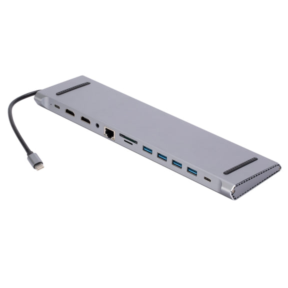 LS1094 12 in 1 Type-C to Dual HDMI Docking Station