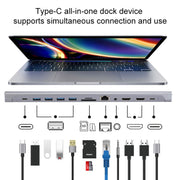 LS1094 12 in 1 Type-C to Dual HDMI Docking Station