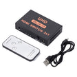 HDMI Switch 3 into 1 out 4Kx2K HD Video Switch, with Remote Control - Switch by PMC TechLife | Online Shopping South Africa | PMC TechLife | Buy Now Pay Later Mobicred