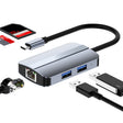 BYL-2112 5 in 1 USB-C / Type-C to USB Multifunctional Docking Station HUB Adapter - USB HUB by PMC TechLife | Online Shopping South Africa | PMC TechLife | Buy Now Pay Later Mobicred