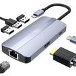 BYL-2209 6 in 1 USB-C / Type-C to USB Multifunctional Docking Station HUB Adapter - USB HUB by PMC TechLife | Online Shopping South Africa | PMC TechLife | Buy Now Pay Later Mobicred