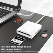 NK-3057H 4 in 1 USB-C/Type-C Multifunctional Card Reader