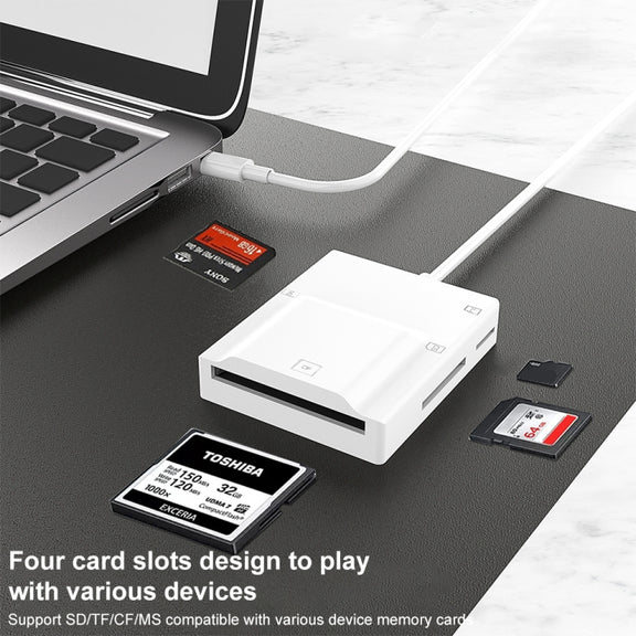 NK-3057H 4 in 1 USB-C/Type-C Multifunctional Card Reader