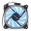 Color LED 12cm 3pin Computer Components Chassis Fan Computer Host Cooling Fan Silent Fan Cooling, with Power Connection Cable & Blue Light(Blue) - Fan Cooling by PMC TechLife | Online Shopping South Africa | PMC TechLife | Buy Now Pay Later Mobicred