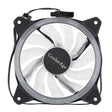 Color LED 12cm 3pin Computer Components Chassis Fan Computer Host Cooling Fan Silent Fan Cooling, with Power Connection Cable & White Light(White) - Fan Cooling by PMC TechLife | Online Shopping South Africa | PMC TechLife | Buy Now Pay Later Mobicred
