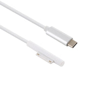 Surface Pro 7 / 6 / 5 to USB-C / Type-C Male Interfaces Power Adapter Charger Cable for Microsoft Surface Pro 7 / 6 / 5 / 4 / 3 / Microsoft Surface Go(White)