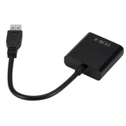 External Graphics Card Converter Cable USB3.0 to VGA, Resolution: 720P(Black)