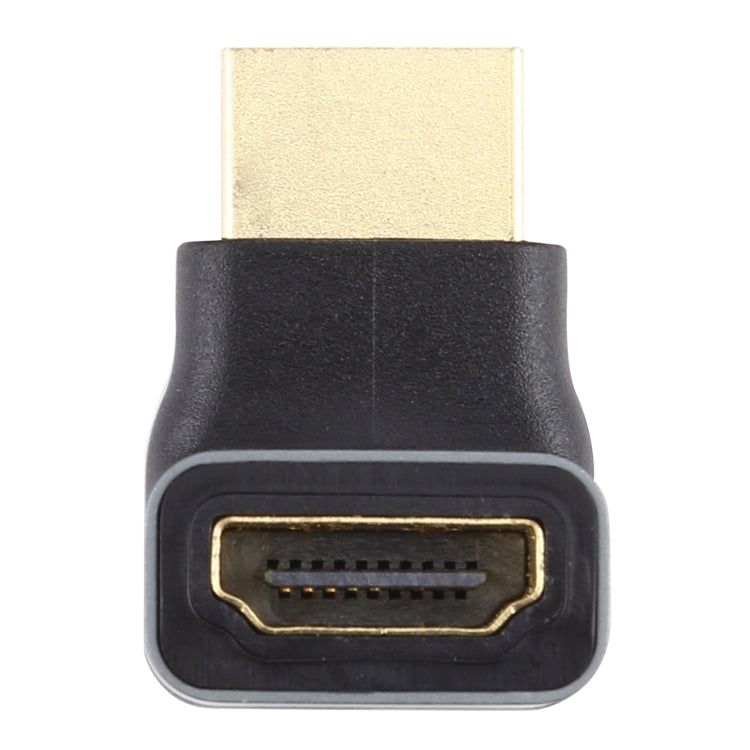 HDMI male to HDMI Female 90 Degree Elbow Head Aluminium Alloy Adapter(Black)