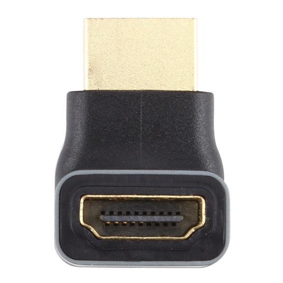 HDMI male to HDMI Female 90 Degree Elbow Head Aluminium Alloy Adapter(Black)