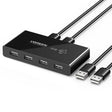 Ugreen USB Switch Selector 2 USB Ports Sharing 4 USB Ports Switcher Adapter for Mouse, Keyboard, Printer - free shipping - PMC TechLife - Order now!