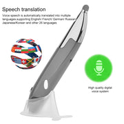 PR-06S 4-keys Smart Wireless Optical Mouse with Stylus Pen Function, Support Voice Operation / Translation (Grey)