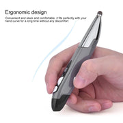 PR-06S 4-keys Smart Wireless Optical Mouse with Stylus Pen Function, Support Voice Operation / Translation (Grey)