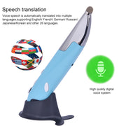 PR-06S 4-keys Smart Wireless Optical Mouse with Stylus Pen Function, Support Voice Operation / Translation (Blue)
