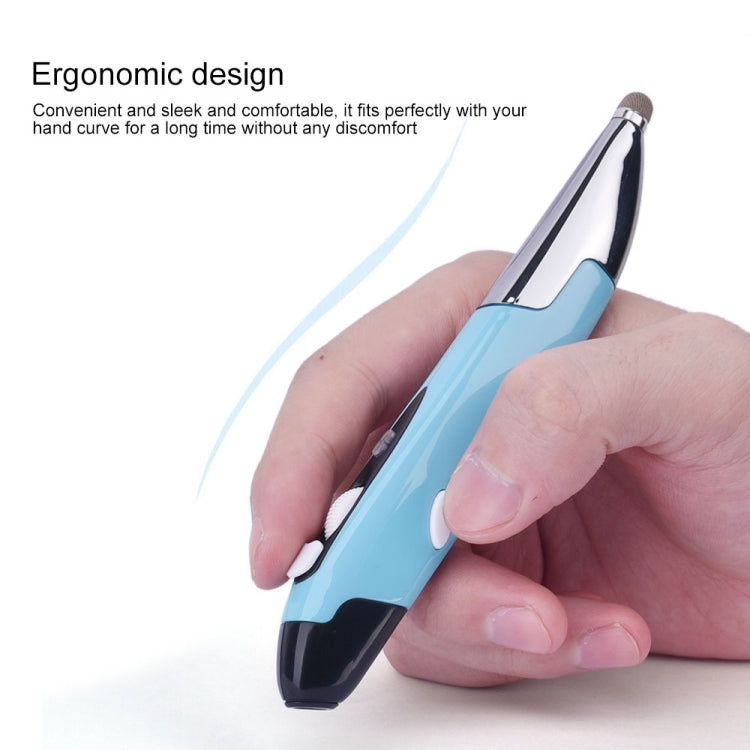 PR-06S 4-keys Smart Wireless Optical Mouse with Stylus Pen Function, Support Voice Operation / Translation (Blue)