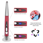 PR-06S 4-keys Smart Wireless Optical Mouse with Stylus Pen Function, Support Voice Operation / Translation (Red)