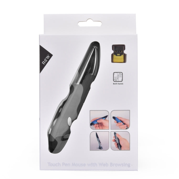 PR-06 4-keys Smart Wireless Optical Mouse with Stylus Pen Function (Grey)