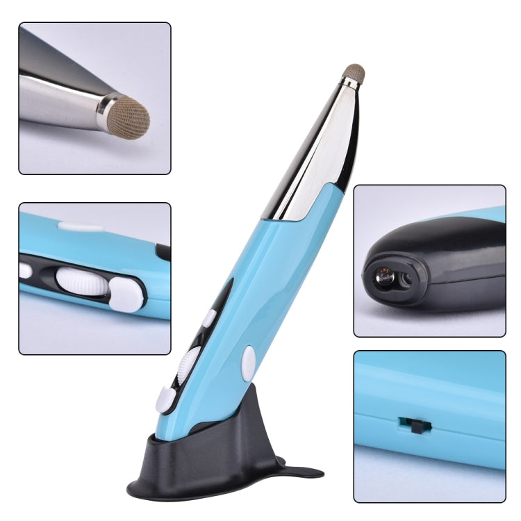 PR-06 4-keys Smart Wireless Optical Mouse with Stylus Pen Function (Blue)