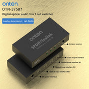 Onten 37507 Digital Optical Audio 3 In 1 Out Switcher Speaker Connector