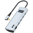 V261A 12 in 1 Elbow USB-C/Type-C to USB Digital Display Docking Station HUB Adapter - USB HUB by PMC TechLife | Online Shopping South Africa | PMC TechLife | Buy Now Pay Later Mobicred